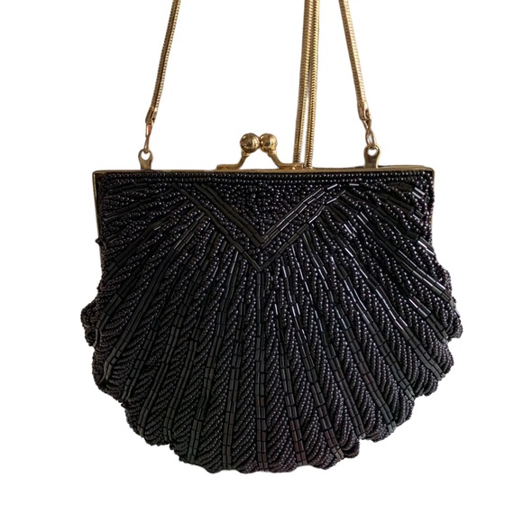 BLACK SEQUIN EVENING BAG - Picture 5 of 16